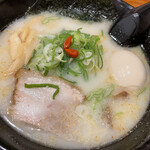 波飛沫 - ラーメン　塩　トッピングに卵