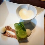 珠玉や - 白いのはコーヒーのブランマンジェ