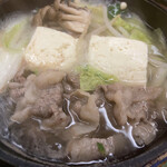 旅荘 みなと - 牛鍋完成