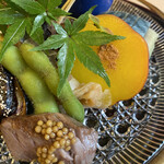 山玄茶 - お酒が進んじゃうのです。お気に入りは枝豆と鳴門金時のシナモンがけ。