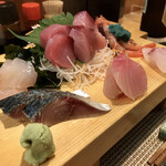 大衆割烹 善甚 - ■本日おすすめ造り6点盛
      　・甘エビ
      　・ブリ
      　・スズキ
      　・ヒラマサ
      　・ナメラ
      　・シメサバ