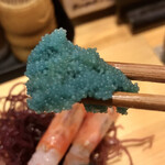 大衆割烹 善甚 - 甘海老の卵！