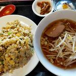 Isagosakaba - 高菜チャーハン＋半ラーメン