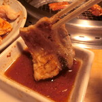 焼肉 肉の街 - 豚カルビ