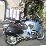 濃厚魚介らぅ麺 純 - 八幡浜から来ていただいたBMW