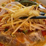 正月屋 - コク辛そば900円やさい半分