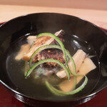 多仁本 - いきなり来ました松茸！香りがすんごー♡そしてすっぽんのしんじょ♡これは毎回なのかなぁ？