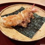 多仁本 - 海老天〜！急に〜！？笑　お米もついて天むす風♪