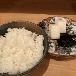千ふく - ごはん、香の物