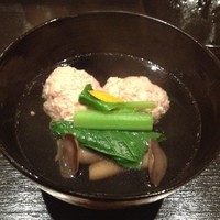 じき 宮ざわ - 鶏肉しんじょのお吸い物