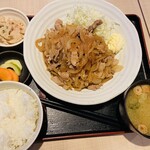 八海食堂 - 生姜焼き定食2倍盛り