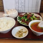 盛 - ニラレバ定食