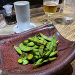 快食倶楽部　万年 - 枝豆の醤油漬け