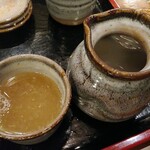 マル金そば - 蕎麦湯（おかわり）