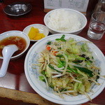 ラーメン ぱっくん亭 - 野菜炒め定食７００円