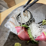 馳走屋 巣庵 - 5000円コース　刺身盛り合わせシラウオ