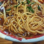 麺屋遼太郎 - あかまる麺 3辛　麺の状態(2021.10.19)