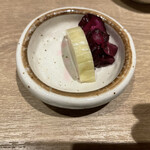 馳走屋 巣庵 - 漬物アップ