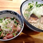 めんや 正明 - 鰤らあめん（塩）と鰤ごはん