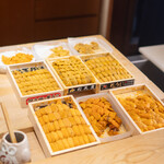 鮨 青海 - 雲丹の食べ比べ