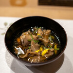 うを徳 - 2021.10 岩手天然舞茸・山形ミズのコブ・大阪湾鰯のお汁