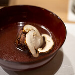 うを徳 - 2021.10 信州辰野松茸と小布施栗渋皮煮のお椀