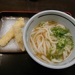 おにやんま - ごぼうの天ぷらとかけうどん