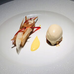 銀座 レカン - タルトタタン　生姜のアイスクリーム