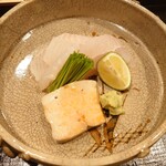 津の守坂 小柴 - 骨抜き鱧とあん肝