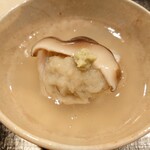 津の守坂 小柴 - 甘鯛の蓮蒸し、蓮根餅添え