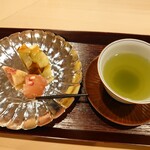 津の守坂 小柴 - 水菓子、お茶