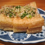 楠 - 栃尾揚げネギ味噌焼き（ハーフサイズ）