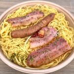 セブンイレブン - 料理写真:大盛 ベーコンとソーセージのペペロンチーノ￥510　2021.10.6