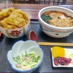 さか本 - ミニ舞茸天丼セット（\880）