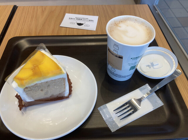 季節のシフォンケーキ By Mishiq スターバックスコーヒー くずはモール ハナノモール店 Starbucks Coffee 樟葉 カフェ 食べログ