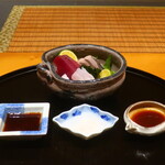 日本料理 幸庵 - クエ、鰹、鰆炙り