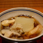日本料理 幸庵 - 蕪と茸の餡掛けアップ