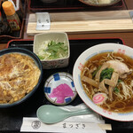 まつざき - カツ丼セット ミニラーメン