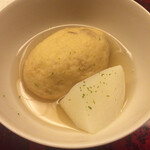 道人 - 蕪と飛龍頭の炊き合わせ