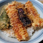 瀧の家 - ちくわ天、野菜天丼
