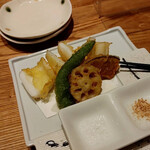 菜な - アオリイカの天ぷら　830円