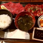 焼肉酒場 にくまる - 牛タン＆サガリ定食(200g)