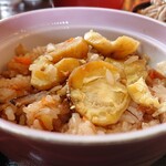 馬篭茶屋 - 栗ごはん(セットで300円)