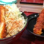 Tonkatsu Mai Senshokudou - 蓋に取って食べます