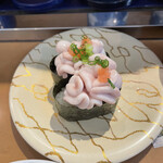 廻鮮寿司 塩釜港 - 白子軍艦