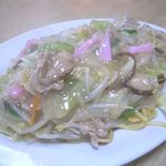 川端家 - 皿うどん（太麺）：600円