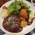 あらえびす - ハンバーグ＆カニコロ