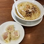 中華ノ麺 シンフウ - 親鶏チャーシュー麺＋親鶏焼売