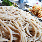 青山 川上庵 - 海鮮と野菜のかき揚げ天せいろ　１４８０円