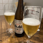 創作麺工房 鳴龍 - 瓶ビール　500円